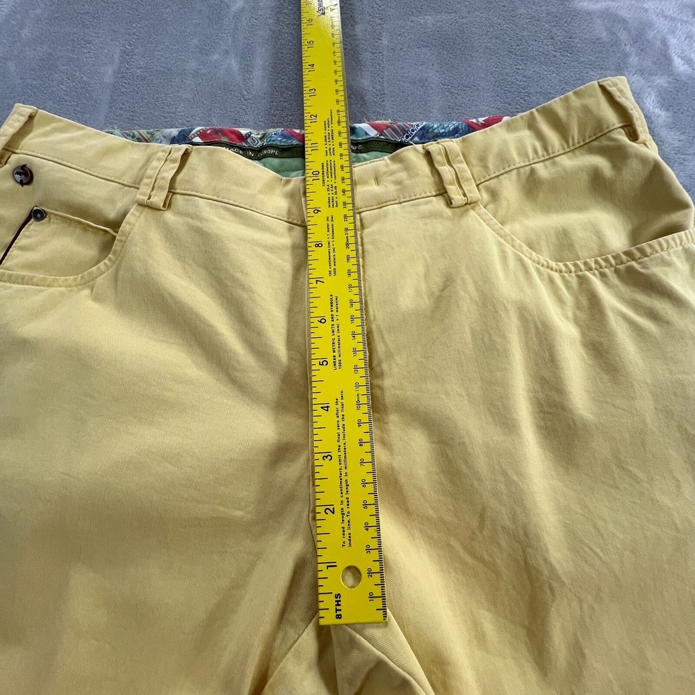 Meyer Diego Mens Yellow Chino Pants 52 W36 L30 Cotton Stretch Summer EU Resort - Picture 5 of 13